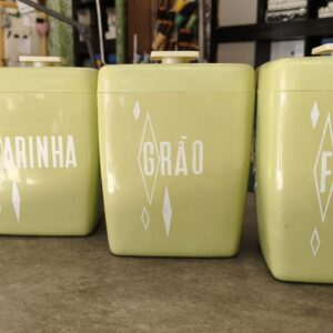 Conjunto de caixas vintage para cozinha